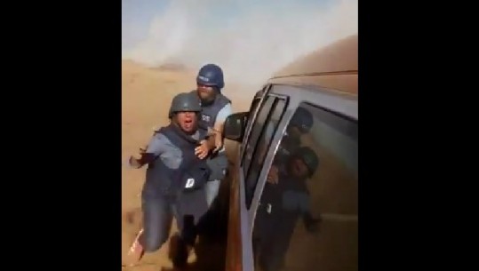 VIDEO/Gazetarja i shpëton plumbit të snajperit dhe granatës së ushtarit izraelit