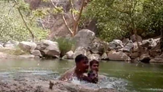 U futën për të notuar në pellg, ja momenti kur 3 burrat indian filmuan veten duke u mbytur/VD