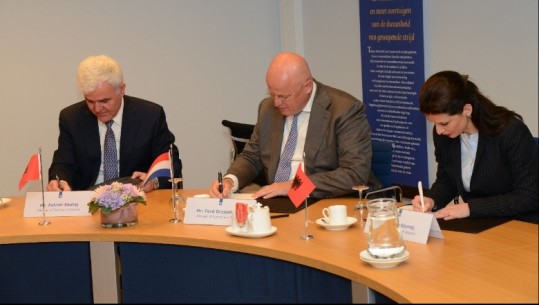 Holandë, Xhafaj dhe Gjonaj nënshkruajnë marrëveshje bashkëpunimi në luftën kundër krimit