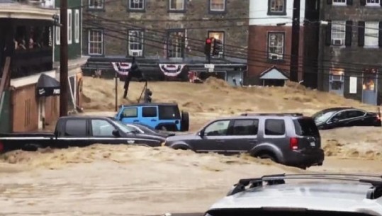 Përmbytje në Maryland të SHBA, rrugët shndërrohen në lumenj, 1 i vdekur/VD