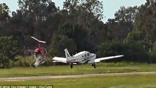 Momenti kur një aeroplan përplaset me një helikopter në një aeroport në Florida/VIDEO