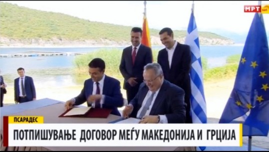 Ditë historike, zgjidhet çështja më 'e nxehtë' mes Maqedonisë e Greqisë, firmoset marrëveshja për emrin