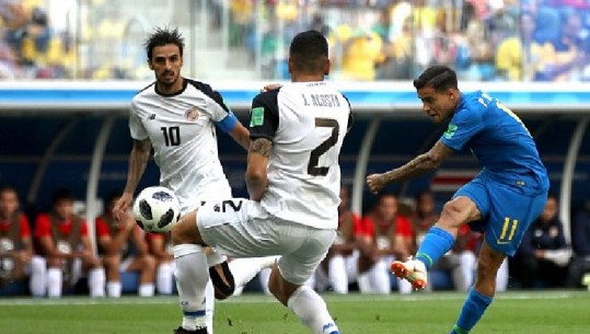 Botërori 2018/ Dy gola në minutat shtesë, Brazili mund Kosta Rikën 