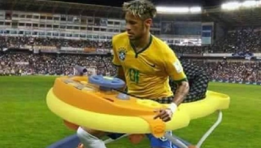 Simulimet e Neymar gjatë  ndeshjes, rrjeti s’ndalet me foto-montazhet për brazilianin (Foto)