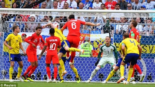 Anglia gjysmëfinalistja e tretë, mposht Suedinë në Samara Arena