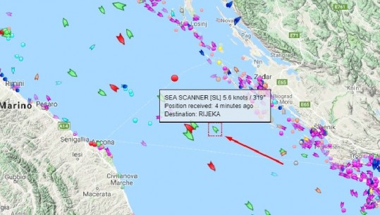  Misteri i anijes siriane që u arratis nga Porti i Durrësit, prej 24 orësh në det të hapur, vendodhja në Kroaci