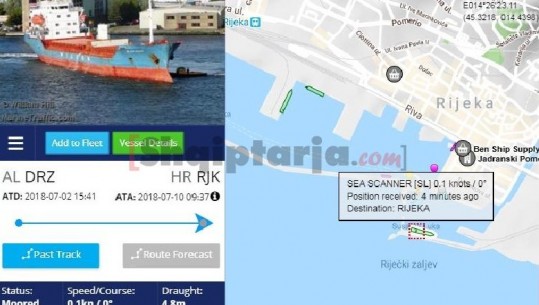 U arratis nga Durrësi, Kroacia sekuestron anijen siriane dhe i bllokon 195 mijë euro garanci