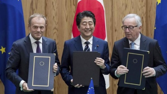BE-ja dhe Japonia nënshkruajnë paktin e tregtisë së lirë në Tokio
