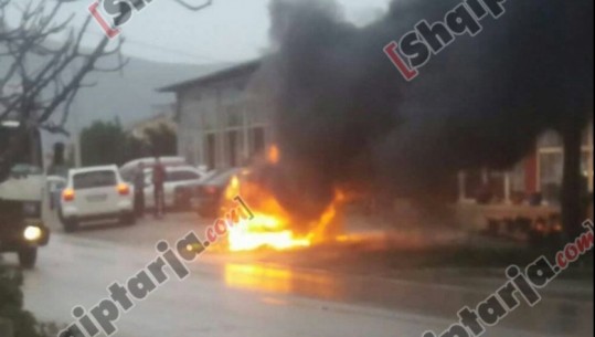 Elbasan/ Zjarr në makinën e 40-vjeçari, dyshohet se ishte i qëllimshëm