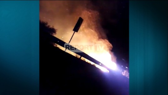 Zjarri masiv në Dhërmi, REPORT TV sjell pamjet ekskluzive/ VIDEO