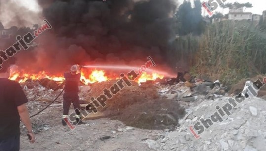  Zjarr në Lezhë, djegia e plehrave alarmon banorët, shuhet nga zjarrfikësja 