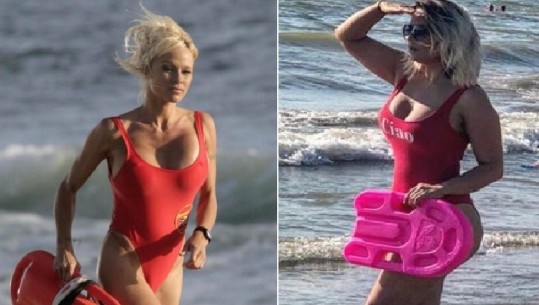 Rozana Radi kopjon Pamela Anderson, provokon me format në bregdet (Foto)