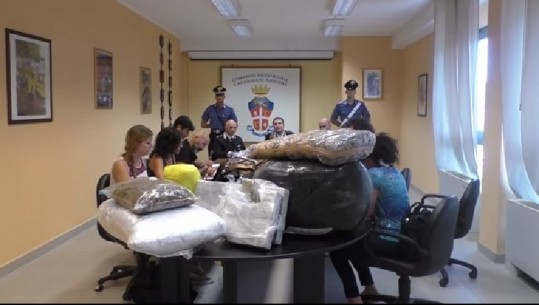 Itali, kapen 800 kg marijuanë me vlerë 8 mln euro, pranga shqiptarit dhe italianit/ VIDEO