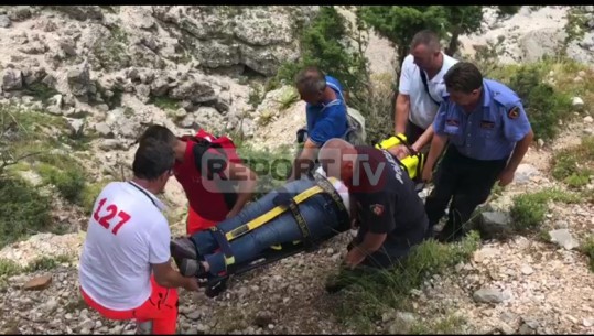 Video-Ekskluzive/ Bie nga lartësia gjatë kontrollit për kanabis, polici transportohet me helikopter nga Vlora drejt Tiranës