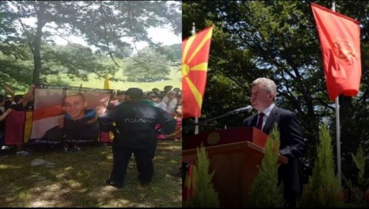 VIDEO/ 'Shqiptar i mirë është shqiptari i vdekur', maqedonasit thirrje raciste para syve të Ivanov