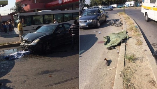  Aksident tragjik në Tiranë/ Makina përplas nënën me 2 fëmijë dhe 1 biçikletë, 2 të vdekur, mes tyre një 7 vjeçare