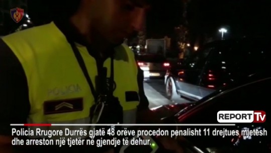 Policia Rrugore e Durrësit, masa për parandalimin e aksidenteve, pezullohen 28 leje drejtimi (VIDEO)