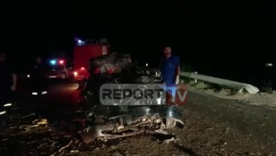 Aksident i rëndë në superstradën Lezhë-Shkodër/ 'Benz'-i përplaset me kamionin, vdesin dy të rinj (VIDEO)