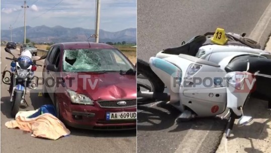 Aksident në Sarandë-Ksamil/ Turistët italianë me motor përplasen me një makinë, vdes gruaja, rëndë i shoqi (VIDEO)