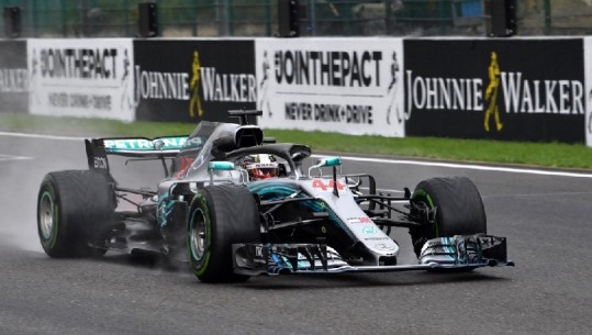 F1, Hamilton përfiton nga shiu në pistën e Spa, në 'pole position' edhe Vettel me Ocon 