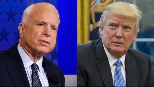 Heshti 2 ditë, Trump reagon për vdekjen e McCain:  Zemra dhe lutjet tona janë me familjen e tij