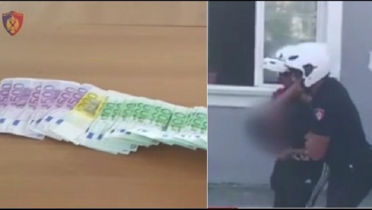 Grabitën kambistin, arrestohen dy autorët në Vlorë, sekuestrohet çanta me 8 mijë euro, por zhdukën 4 mijë dollarë (VIDEO)