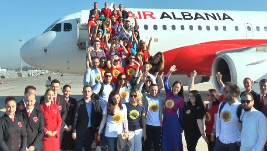 'Air Albania' vijon udhëtimet testuese, në bordin e Lasgushit familje në nevojë, pensionistë dhe gazetarë