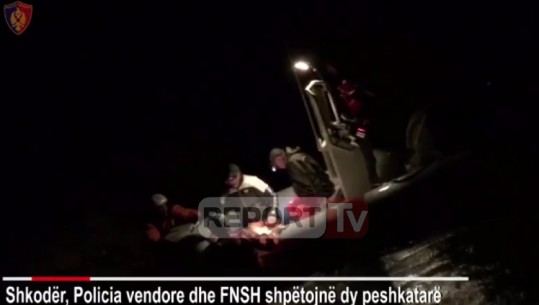 Batica u largoi varkën, ja si u shpëtuan dy peshkatarët e izoluar në Velipojë (VIDEO)