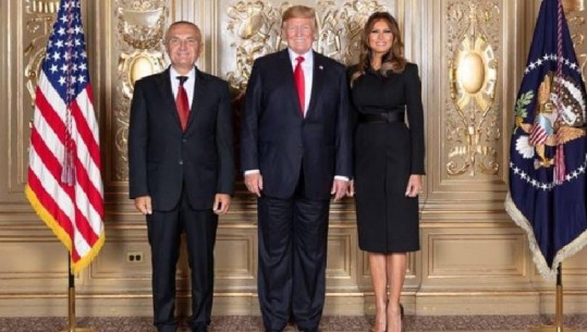 ‘Partneritet i fortë strategjik’, Ilir Meta takon Donald Trump dhe bashkëshorten e tij (Foto)