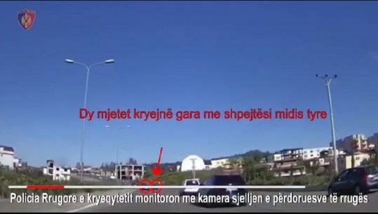 (VIDEO) Gara me makina te 'Unaza e Re', policia me kamera 'spiune', kap shkelësit në rrugë 