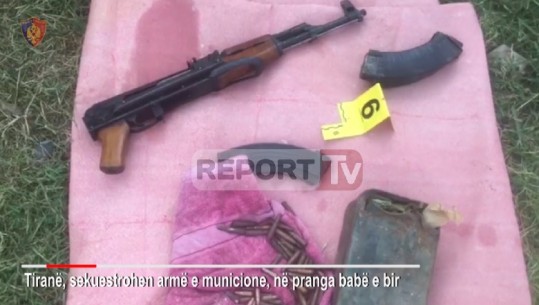 VIDEO/ Armë, municione e vula në banesë, policia arreston babë e bir në Tiranë (Emrat)