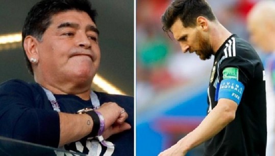 ‘Të largohet nga kombëtarja’, Maradona ka një mesazh për Messin