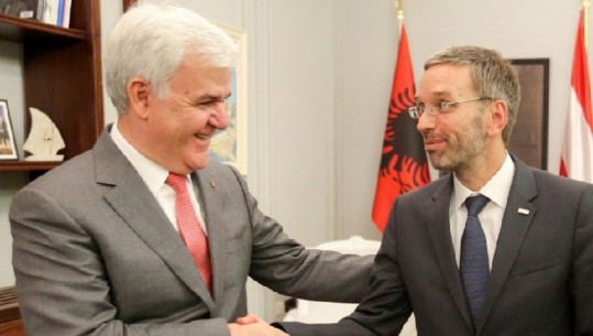 Ministri Xhafaj pret homologun e Austrisë, Kickl: Shqipëria, një partner të besueshëm