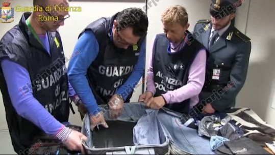 Muaji i mjaltit/ Çifti shqiptar kthehej nga Brazili në Tiranë, kapen me 5 kg kokainë në Itali (Video)