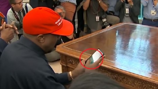 Kanye West bën gabimin fatal para presidentit Trump, tani gjithë bota e di passwordin e tij (VIDEO)