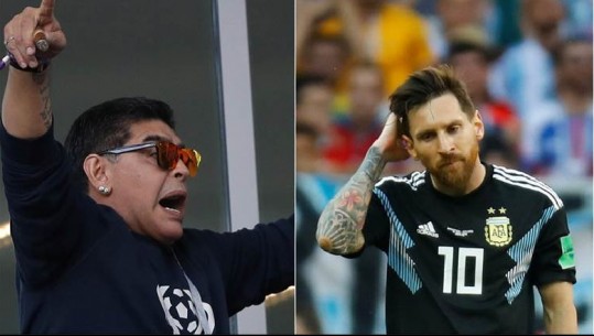 Deklaratat kontroverse, Maradona telefonon Messi-n për ta sqaruar