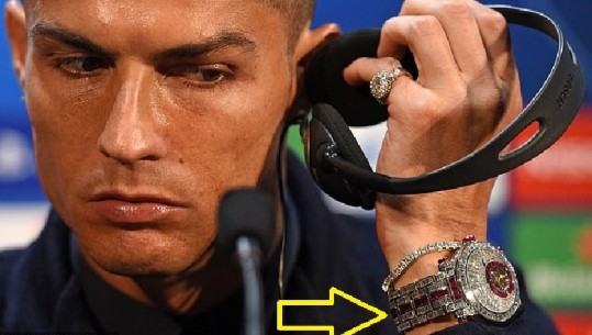 M.United-Juventus/ Ronaldo 'shkëlqen' gjatë konferencës për shtyp, kjo është arsyeja 1.85 milion paundëshe