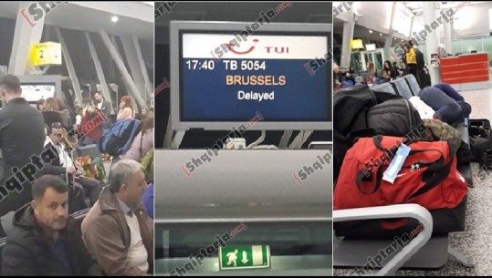 Dhjetëra pasagjerë të bllokuar në aeroportin e Rinasit, shkak anulimi i fluturimit drejt Brukselit (VIDEO)