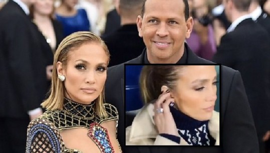 Fejohet për të pestën herë?! Jennifer Lopez tregon unazën me diamantin gjigant (Video)