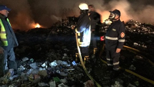 Lleshi dha urdhër për djegien e mbeturinave, zjarrfikësja dhe policia e Shtetit nisin punën (Foto)