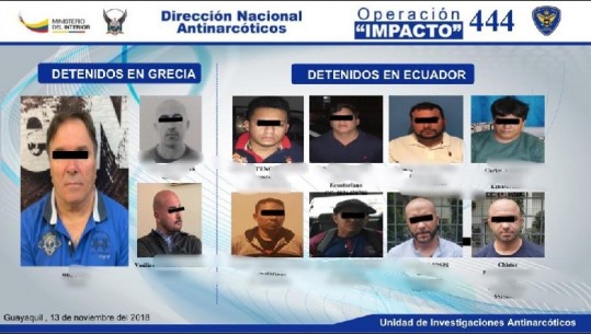380 kg kokainë në Ekuador, grekët: E porositi mafia shqiptare, ja kush është kapoja (Dalin pamjet e sekuestrimit të drogës)
