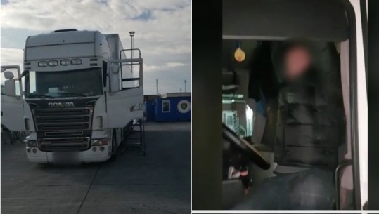 2500 Euro për të ikur nga Shqipëria, kapen të rinjtë e fshehur në kabinë dhe gomat e kamionit në Durrës (VIDEO)