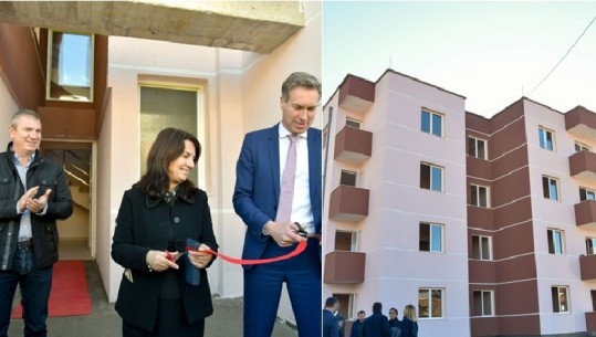 Gjiknuri në Gramsh, inaugurohet pallati me banesa sociale, ministri: Ky rast, shembull edhe për Tiranën
