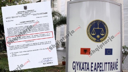 Ishte në listën e Vettingut, jep dorëheqjen ish-kreu i Gjykatës së Apelit, Tiranë (Emri) 