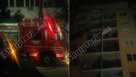 Zjarr në panelin elektrik të një pallati te Unaza e Re, evakuohen banorët, trembet e mitura (VIDEO)