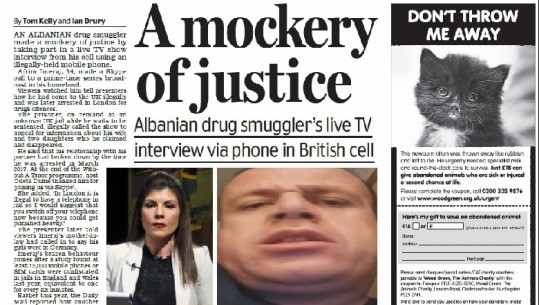 Komunikimi i shqiptarit nga burgu në Londër me Skype për 'Pa Gjurmë', jehonë në mediat britanike