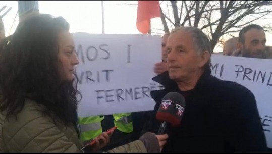 Protesta në Korçë, fermeri për Report TV: Jemi diskriminuar