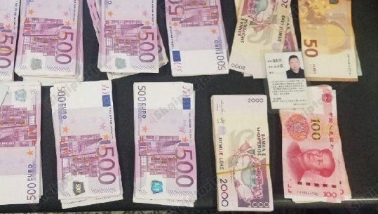 Sekuestrohen 80 mijë euro, 2900 jen dhe 76 mijë lekë në Rinas, arrestohet tregtari kinez i Medresesë