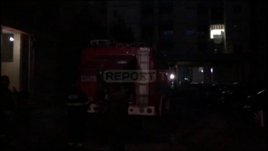 Zjarr në një pallat në Lezhë, shkak një bombul zjarri (VIDEO)
