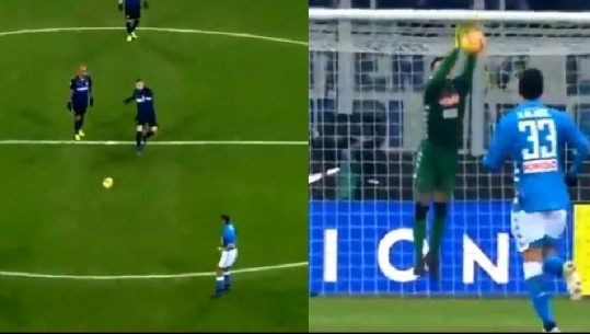 Tre sekonda lojë, Icardi godet traversën nga mesi fushës (VIDEO)
